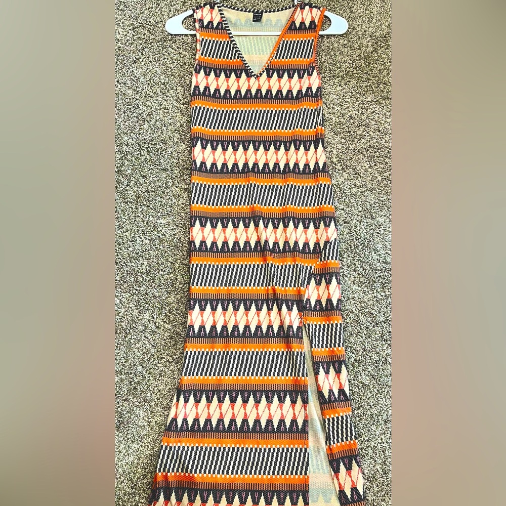 Southwestern Maxi Dress, Size S